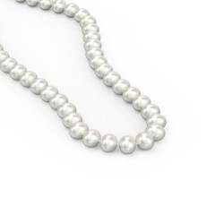 Classic 6mm Freshwater Pearl Necklace with Sterling Silver Clasp