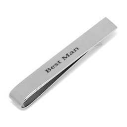 Engravable Tie Bar in Stainless Steel