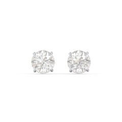 1 Carat Solitaire Stud Earrings