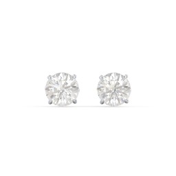 1 Carat Solitaire Stud Earrings