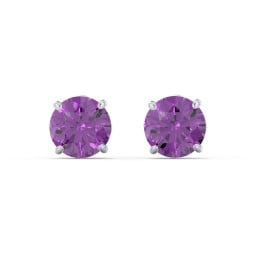 1 Carat Solitaire Stud Earrings