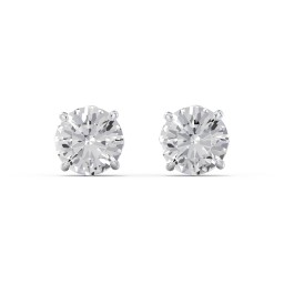 1 Carat Solitaire Stud Earrings
