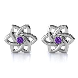 Celtic Star Earrings in 925 Sterling Silver