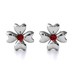 Four Heart Clover Earrings