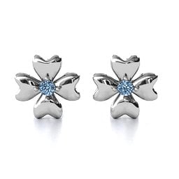 Four Heart Clover Earrings