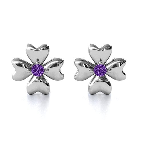 Four Heart Clover Earrings