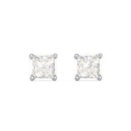 Princess Cut Stud Earrings