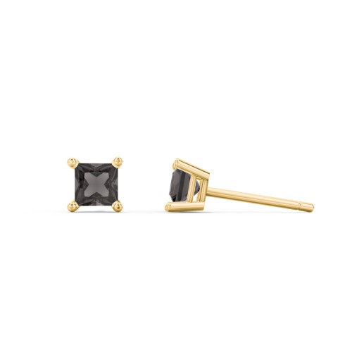 Princess Cut Stud Earrings