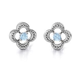 Shimmering Clover Earrings