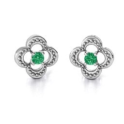 Shimmering Clover Earrings