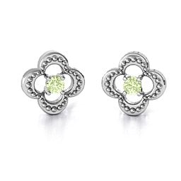 Shimmering Clover Earrings