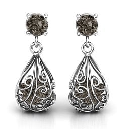 Elegant Drop Caged Earrings