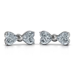 Adorable Bow Earrings in 925 Sterling Silver