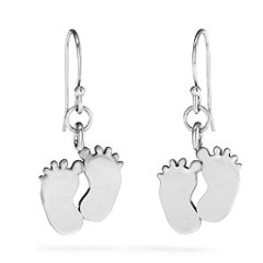 Stainless steel stud earrings feet - Jewelry wholesale and retail, 8,