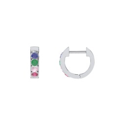 Personalized Gemstone Huggie Earrings