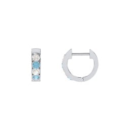 Personalized Gemstone Huggie Earrings