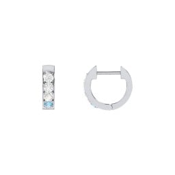 Personalized Gemstone Huggie Earrings