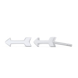 Arrow Shape Stud Earrings in 925 Sterling Silver