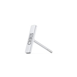 Engravable Petite Bar Single Stud in 925 Sterling Silver