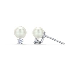 Freshwater Pearl and Accent Stud Earrings