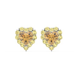 Halo Heart Stud Earrings