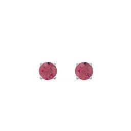Classic Birthstone Stud Earrings in 925 Sterling Silver with Ruby