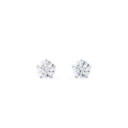 5 Prong Birthstone Stud Earrings in 925 Sterling Silver with Cubic Zirconia