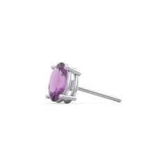 Classic Oval Birthstone Single Stud