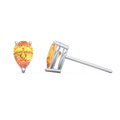 Classic Pear Cut Stud Earrings