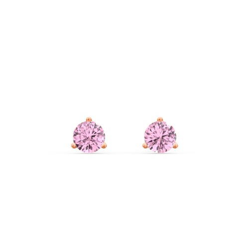 Classic 3 Prong Birthstone Stud Earrings