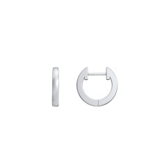 Small Huggie Hoop Earrings – Sterling Silver