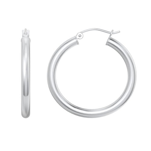 Large Tube Hoop Earrings