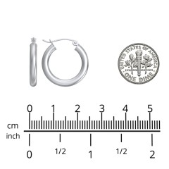 Medium Tube Hoop Earrings