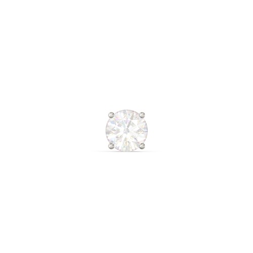 4 Prong Classic Diamond Single Stud - 0.375 ct. tw. – 14K White Gold with Lab Diamond