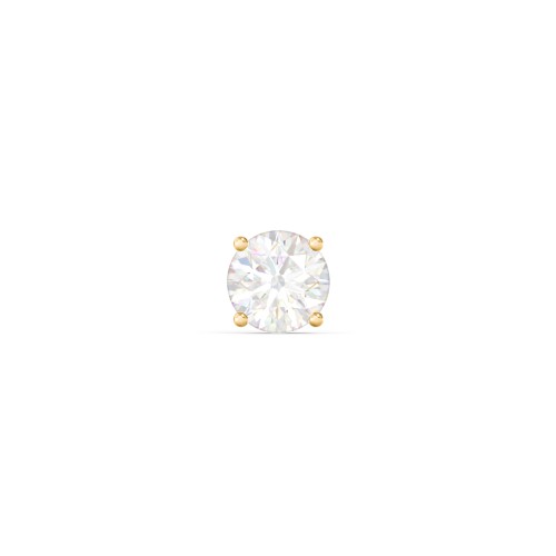 4 Prong Classic Diamond Single Stud - 0.5 ct. tw. – 14K Yellow Gold with Lab Diamond