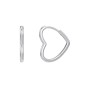 Heart-Shaped Hoop Earrings
