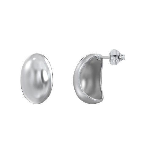 Classic Dome Stud Earrings – Sterling Silver