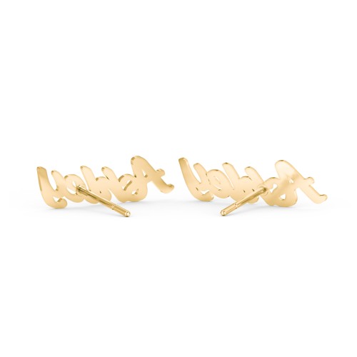 Personalized Name Stud Earrings