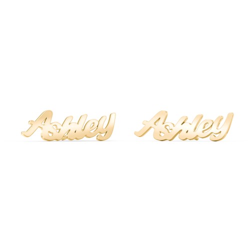 Personalized Name Stud Earrings
