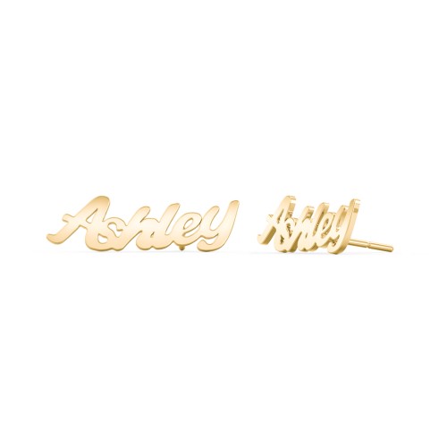 Personalized Name Stud Earrings
