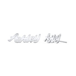 Personalized Name Stud Earrings in 925 Sterling Silver