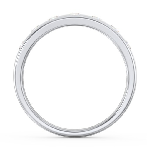 Flush Set Gemstone Belt Ring