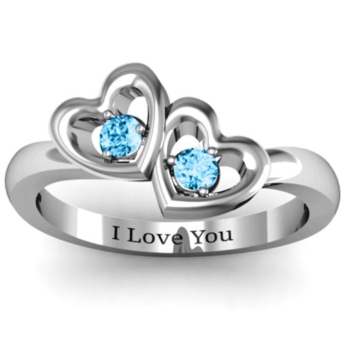 Twin Hearts Ring