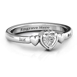 Triple Heart Ring