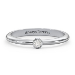 Classic Bezel Set Ring