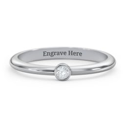 Classic Bezel Set Ring