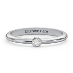 Classic Bezel Set Ring