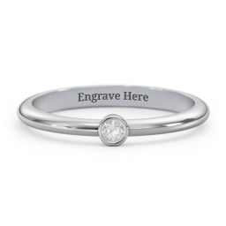 Classic Bezel Set Ring