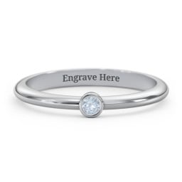 Classic Bezel Set Ring