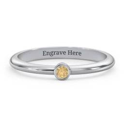 Classic Bezel Set Ring